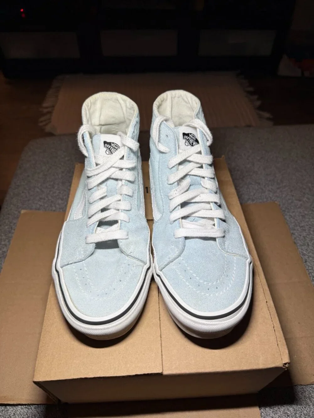 Light blue vans